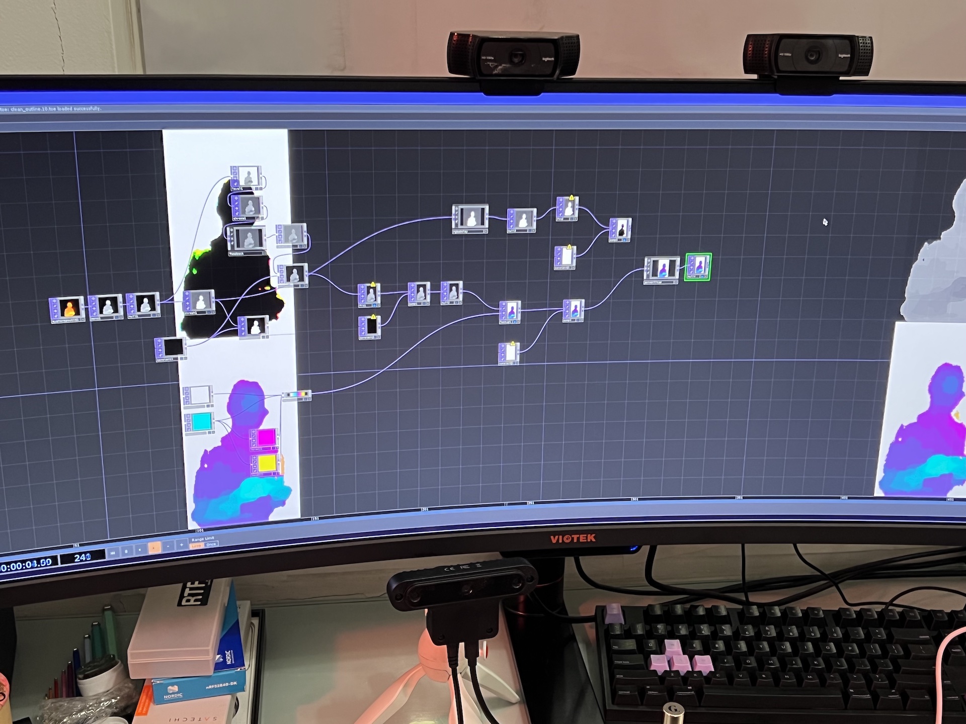 Meta interactive wall work in progress