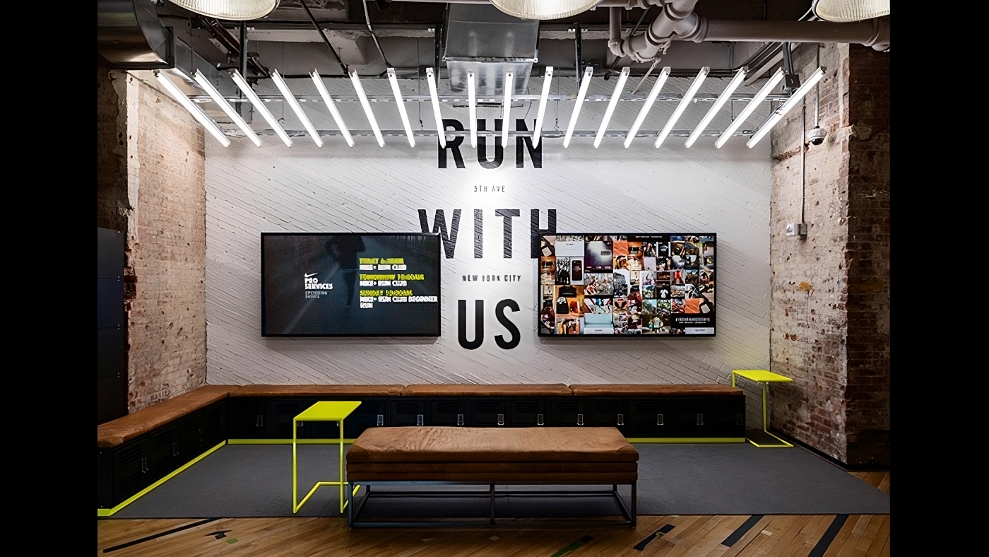 Nike Run With Us installation 5th Avenue NYC