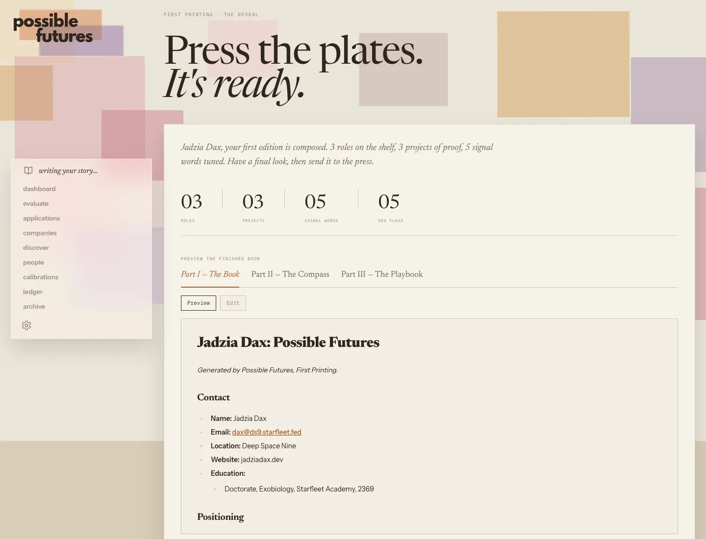 Publishing your Book, Compass, and Playbook