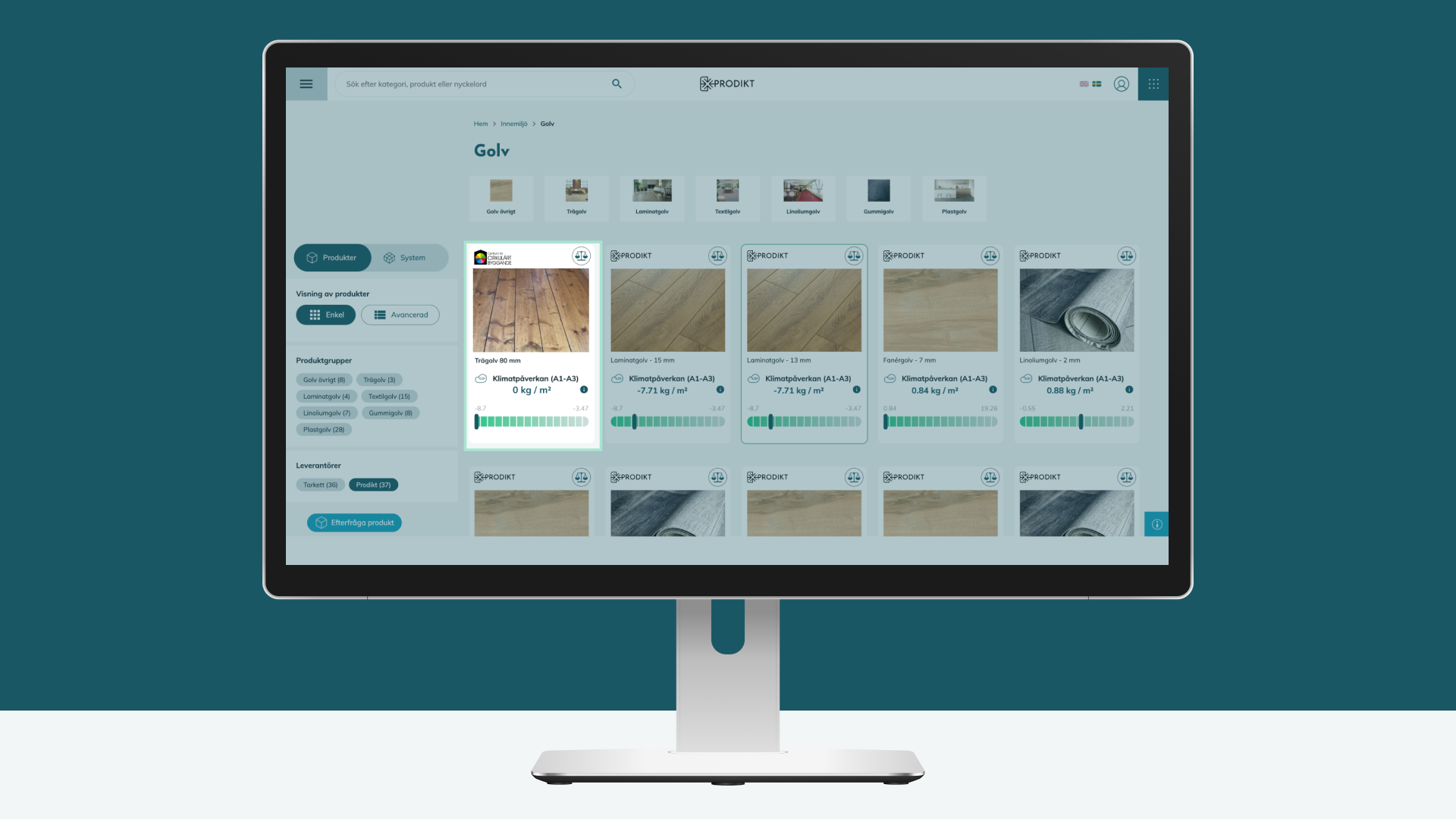 CCBuild’s produkter tillgängliga i hållbarhetsplattformen Prodikt