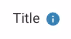 Field lable - Title