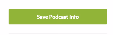 Screenshot: Save Podcast Info button