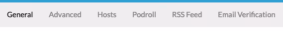 Screenshot: Sub-nav bar