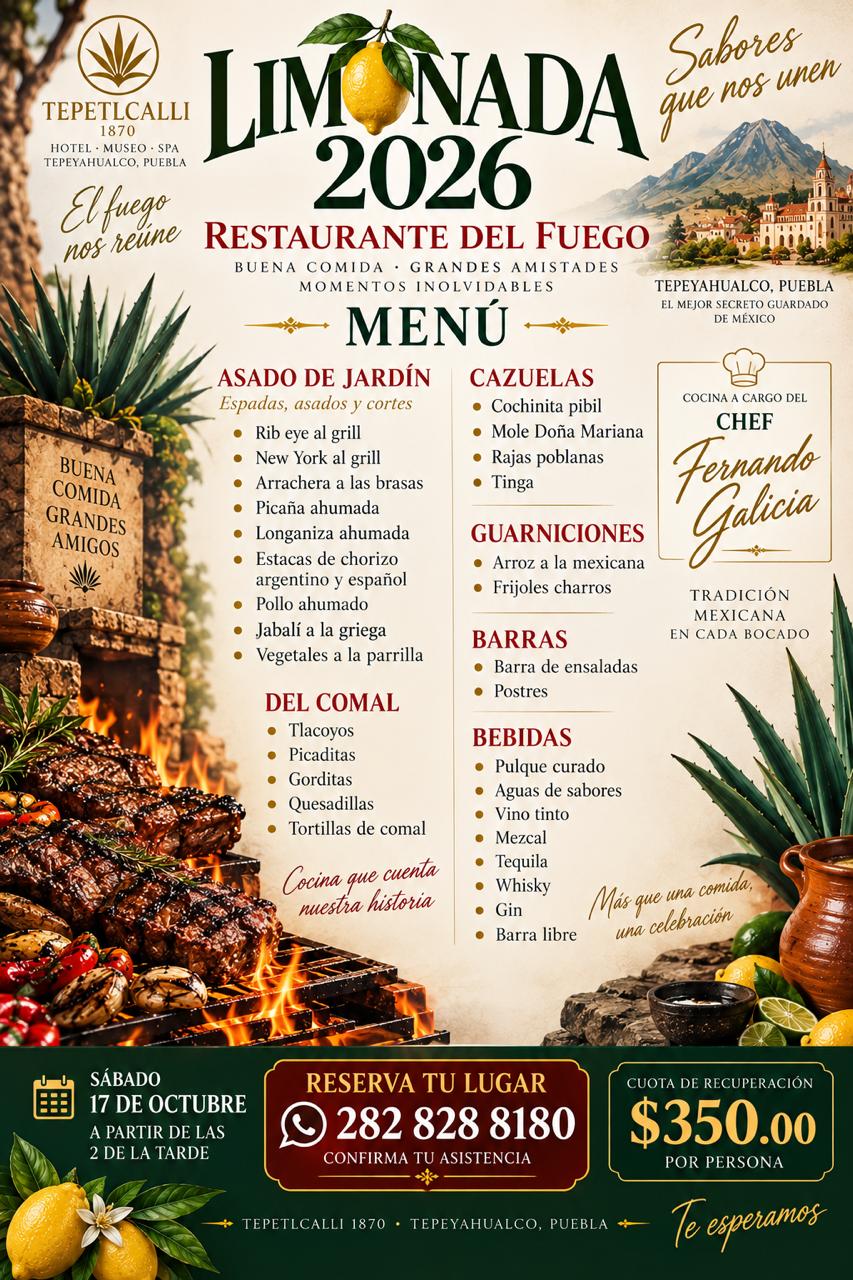 Limonada 2026 - Restaurante del Fuego