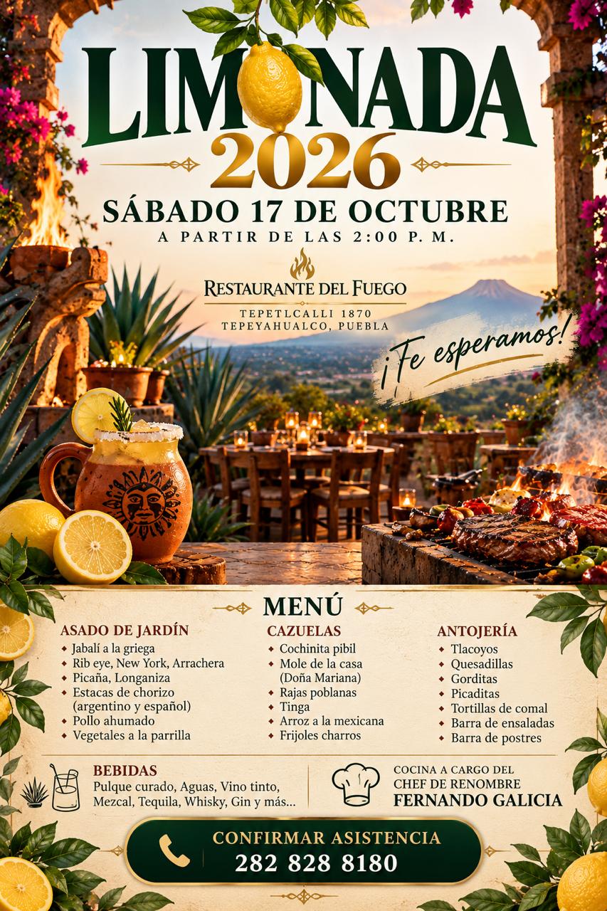 Limonada 2026 - Restaurante del Fuego