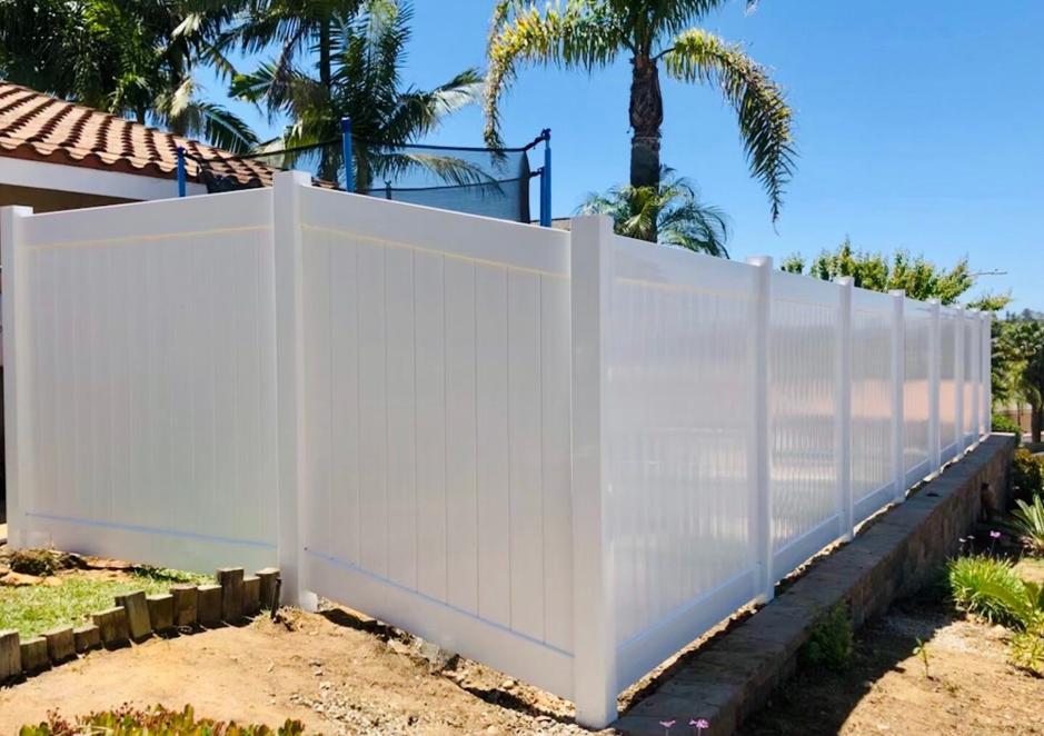 PVC fencing