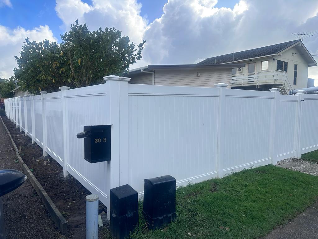 PVC fencing