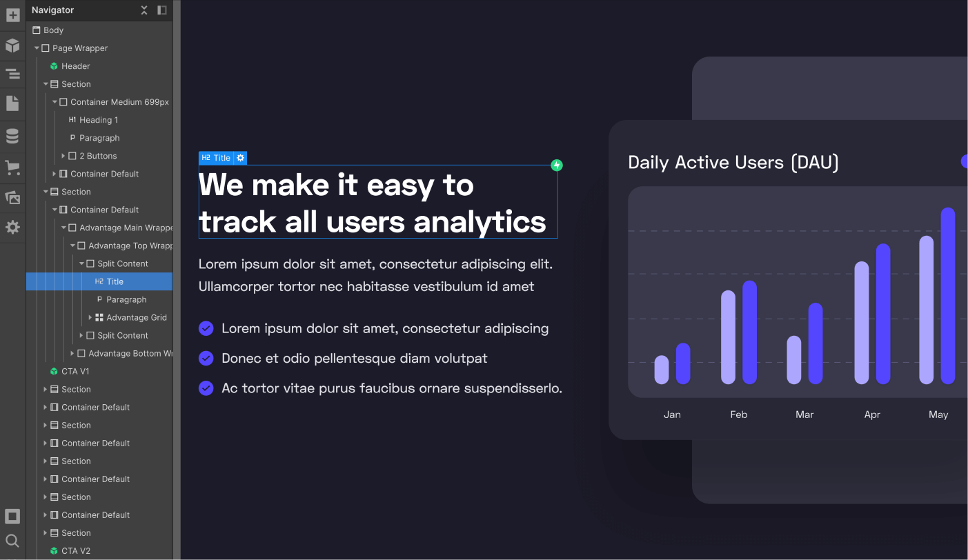 Static Content - Software Webflow Template