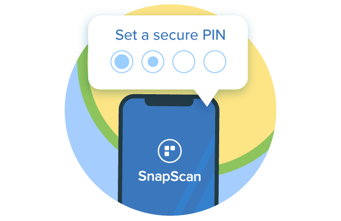 An illustration of a man using his phone with a thumbs-up symbol in a thought bubble hanging above his shoulder