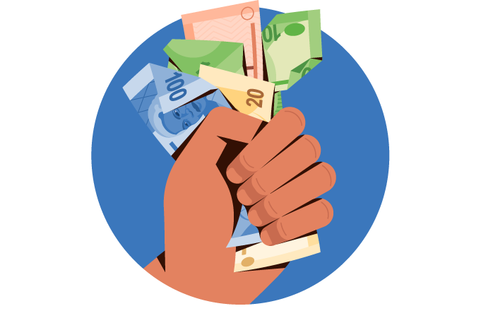 An illustration of a successful payment processed via a payment link