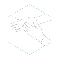 1x pair of nitrile gloves