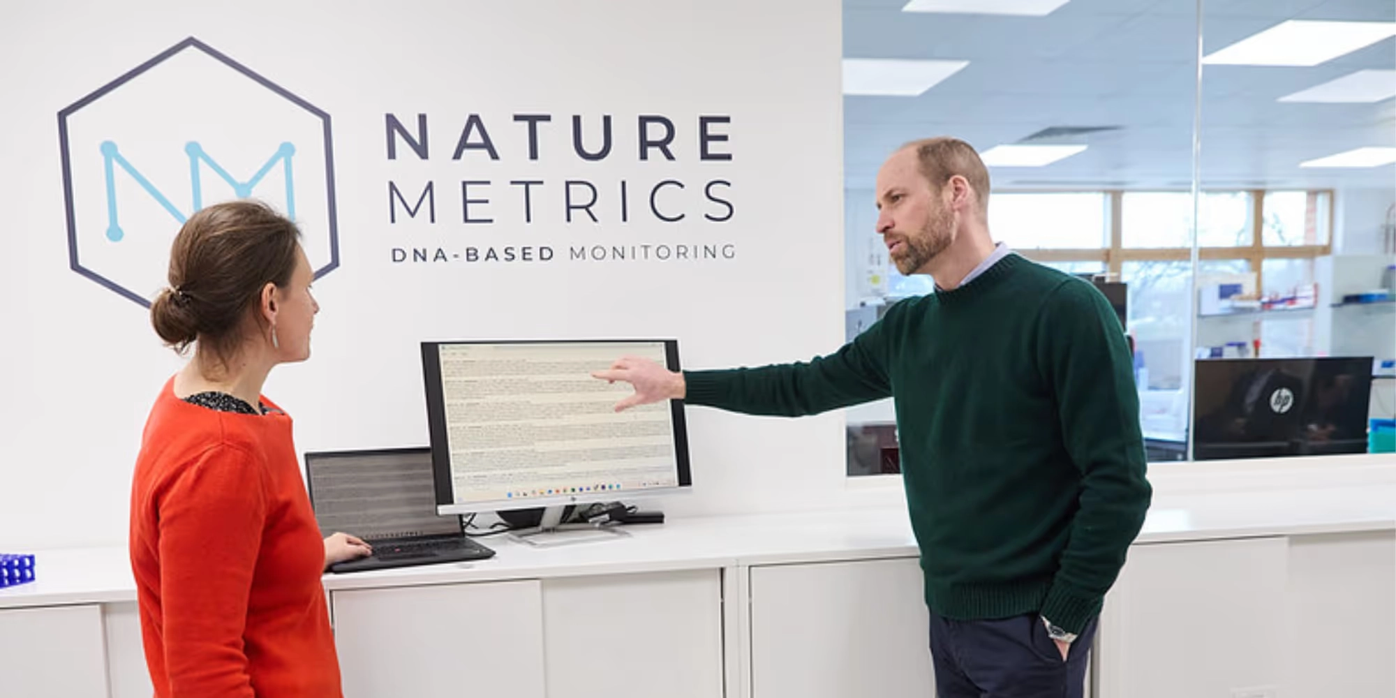 HRH Prince William visits NatureMetrics following Earthshot Prize success