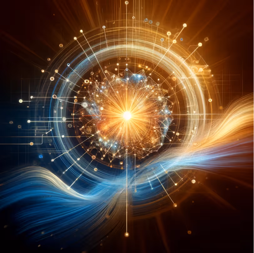 Abstrakte Darstellung von künstlicher Intelligenz