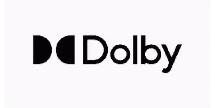 Dolby logo in black on a white background.
