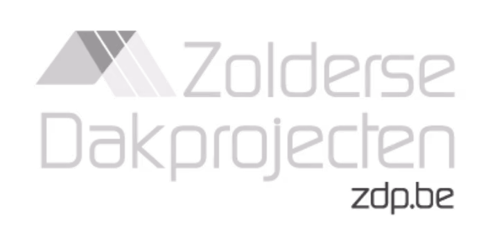 Logo van Zolderse Dakprojecten met een gestileerde dakvorm en de tekst zdp.be