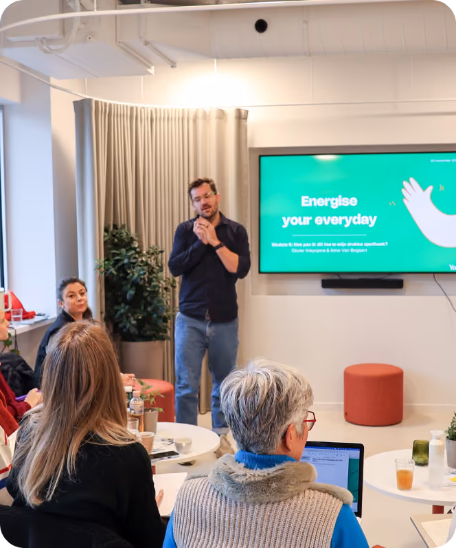 Yoboo-coach geeft een Powertalk