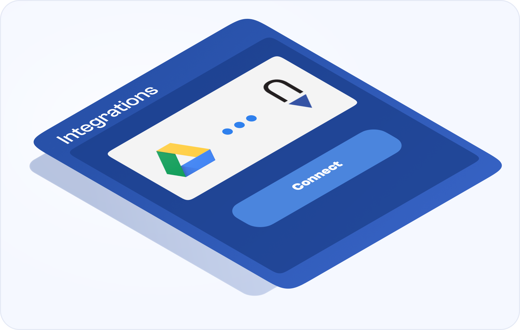 Illustration of Google Drive logo with a document icon