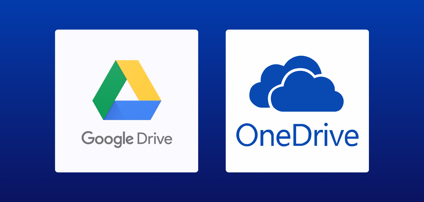 Blueink integration with Google Drive and OneDrive for automatic cloud storage of signed documents.