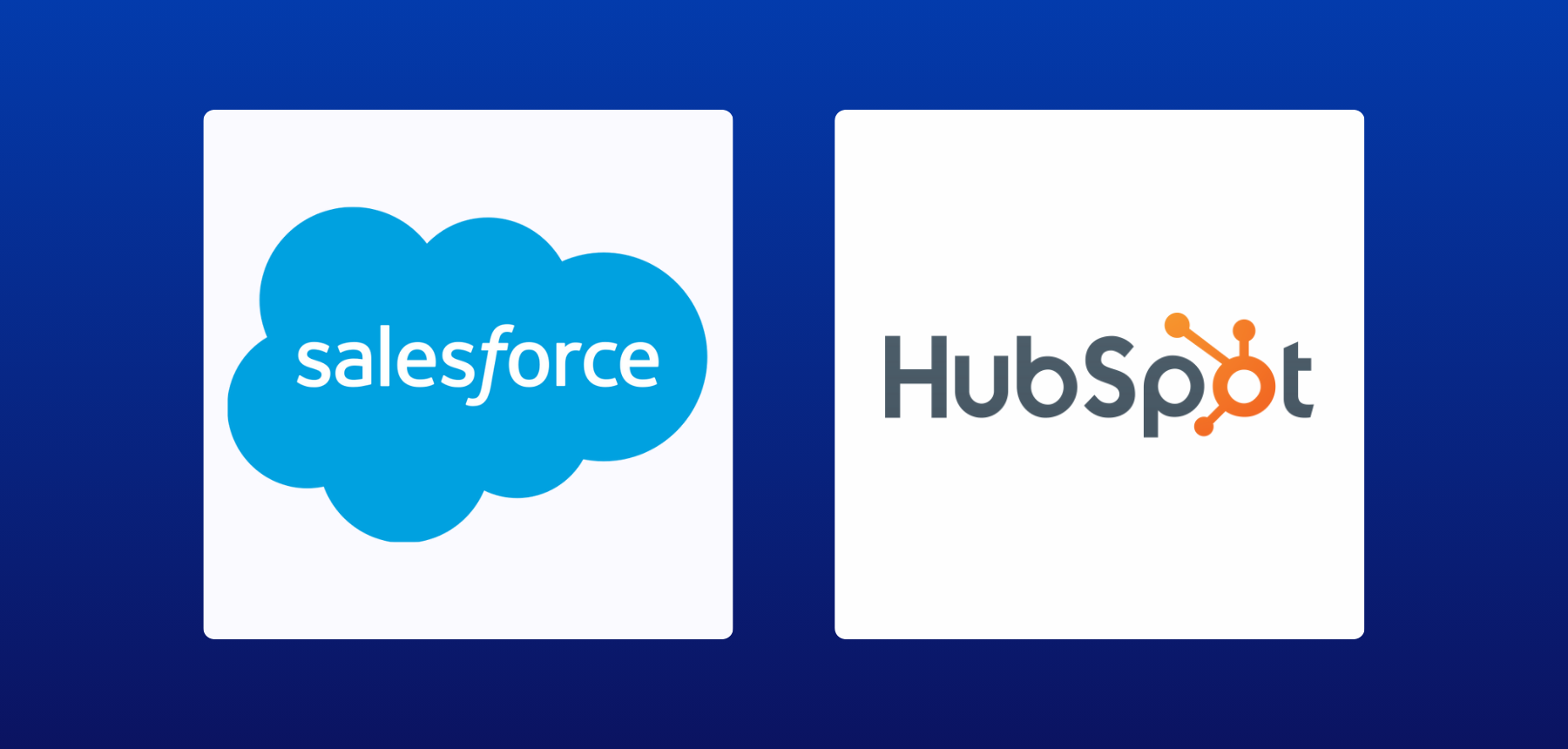 Blueink integration with Salesforce and HubSpot to automate CRM and sales document signing.