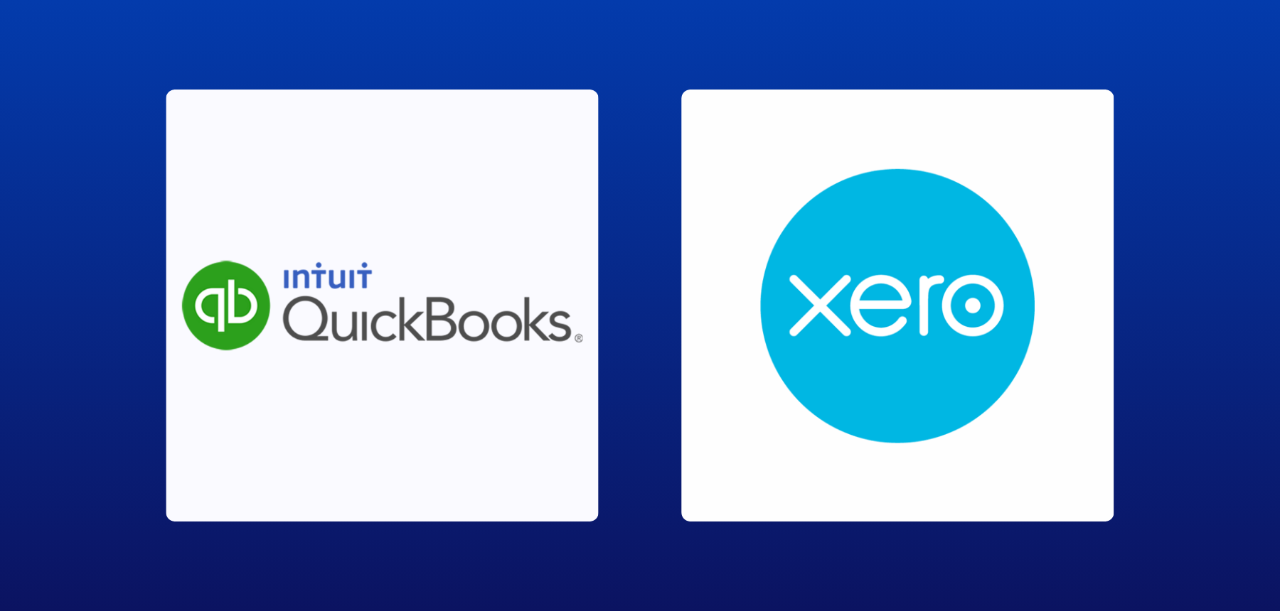 Blueink integration with QuickBooks and Xero for seamless accounting and finance workflows.