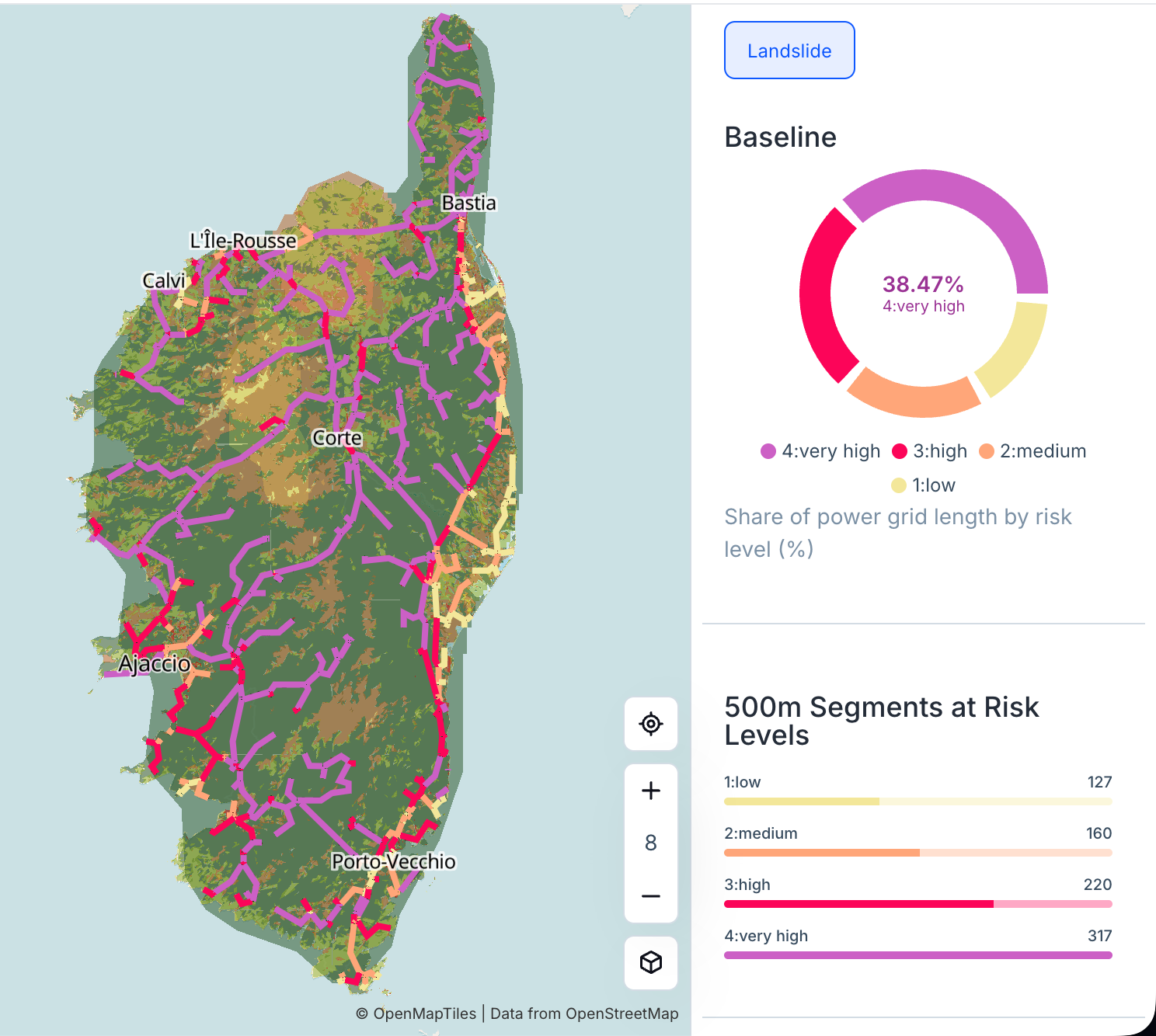 Climate risk intelligence for sustainability reporting