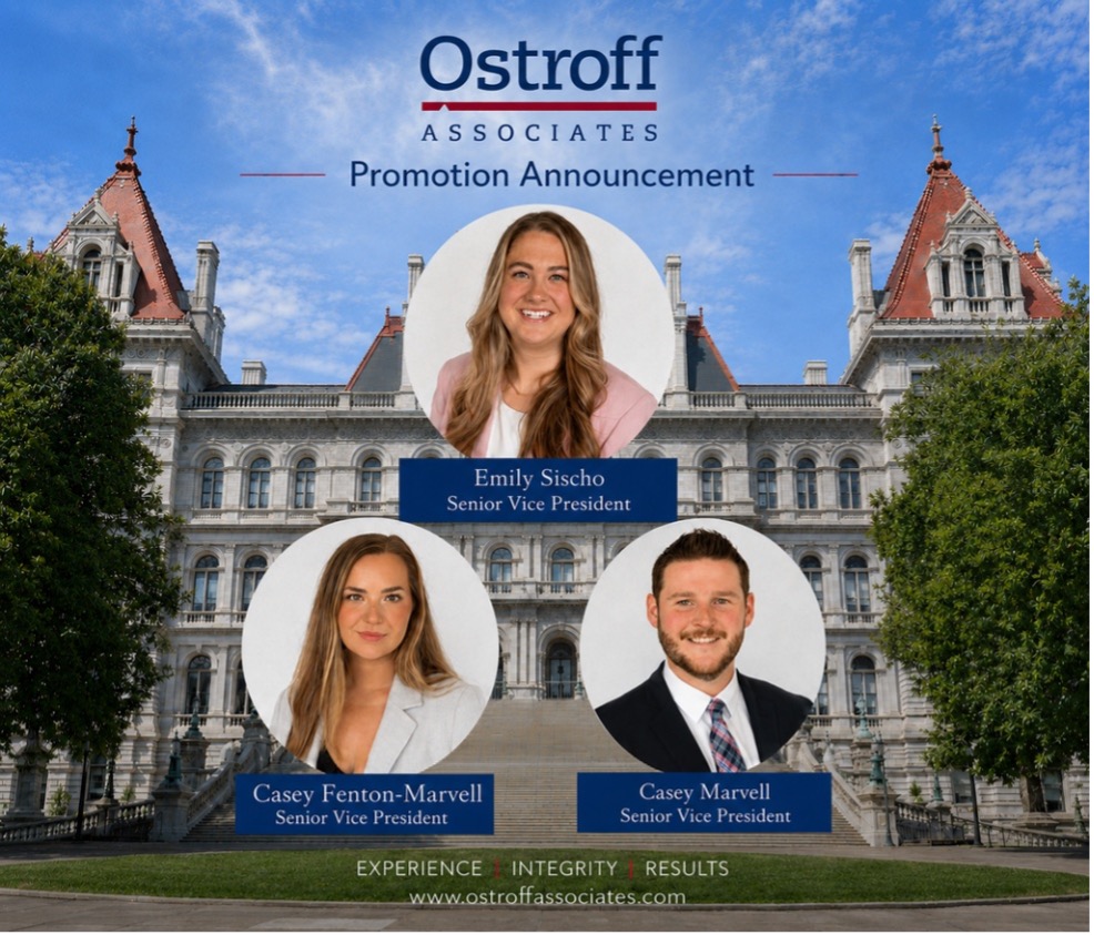 Ostroff Associates Announces Promotions of Three Senior Vice Presidents