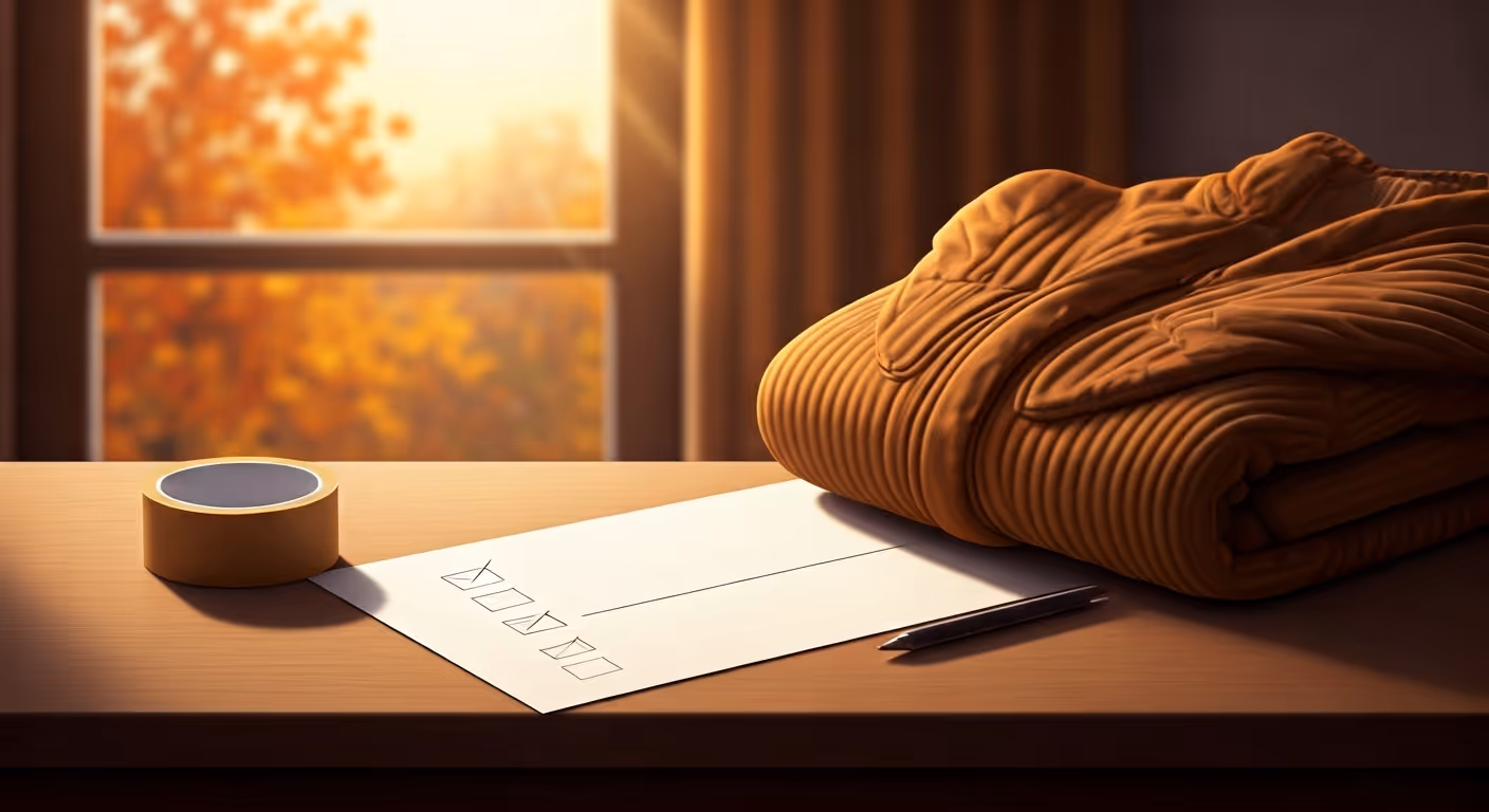 fall moving supplies checklist