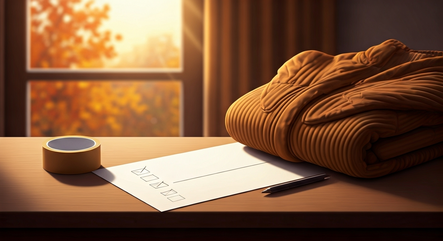 fall moving supplies checklist
