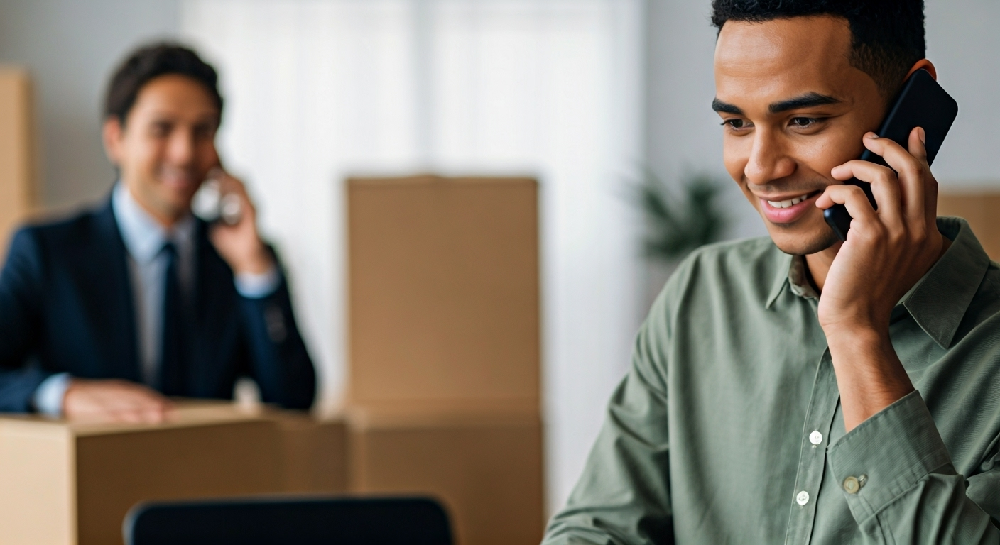 Customer with move coordinator