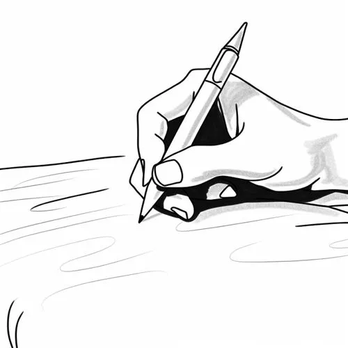 Writing Hand as a background image
