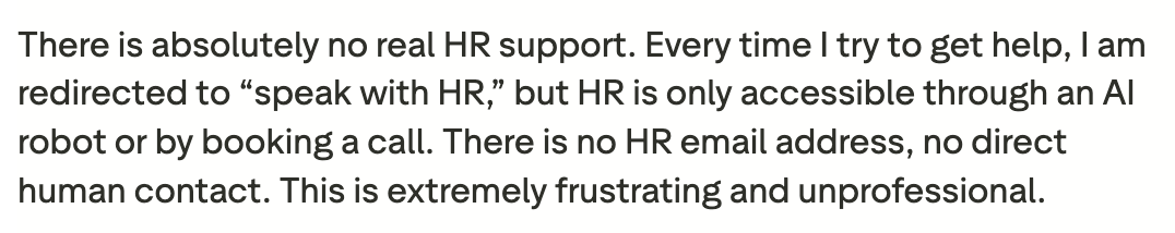 Trustpilot one-star review