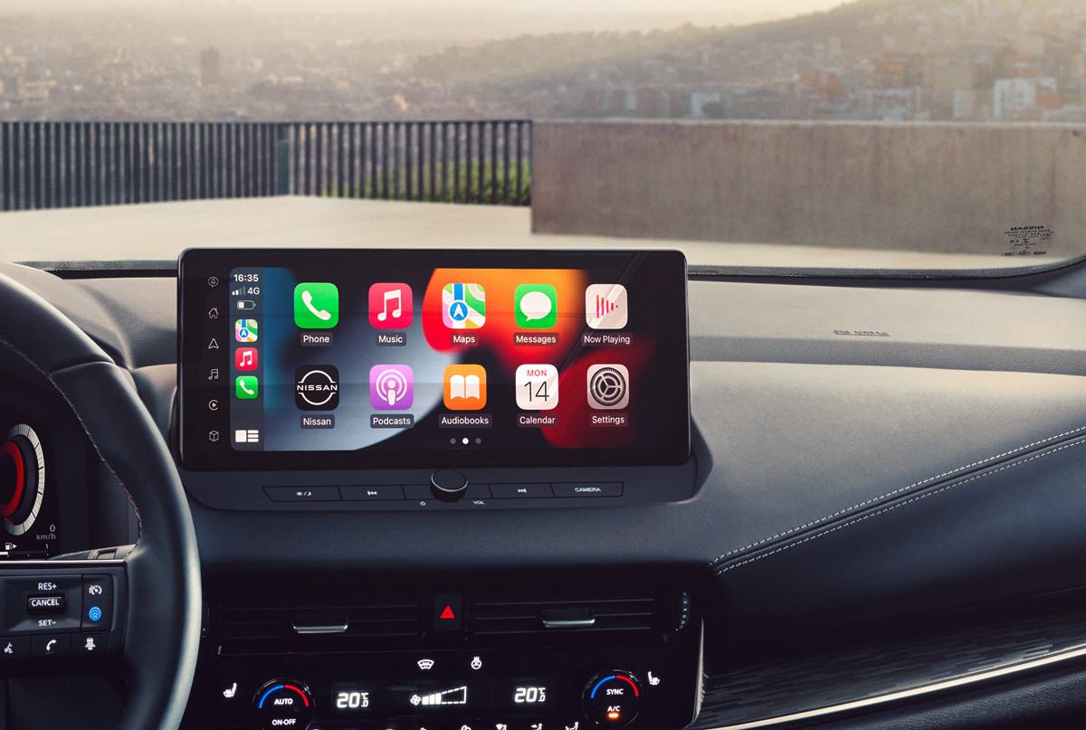 Pantalla de infoentretenimiento Nissan Connect HD de 31 cm (12,3")