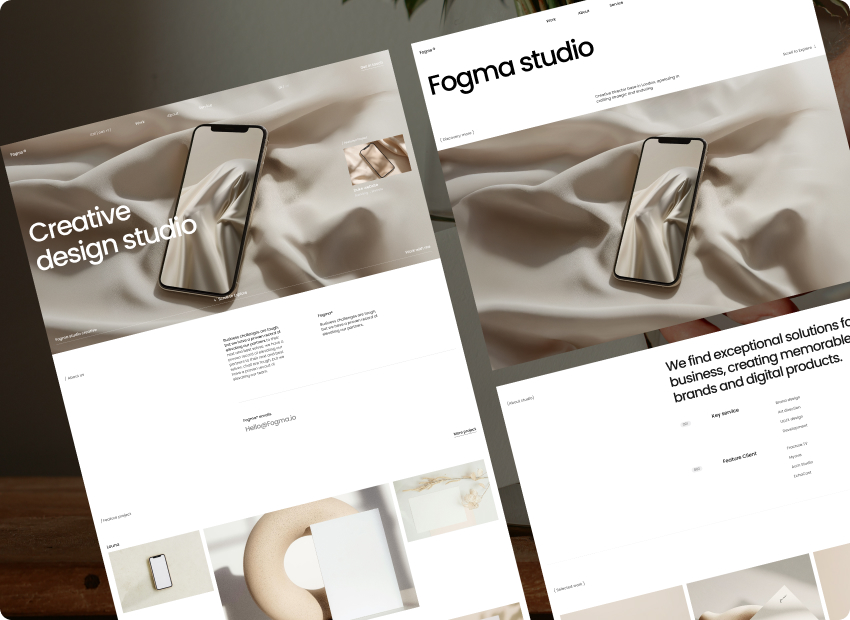 Fogma – Creative Design Studio Webflow Template