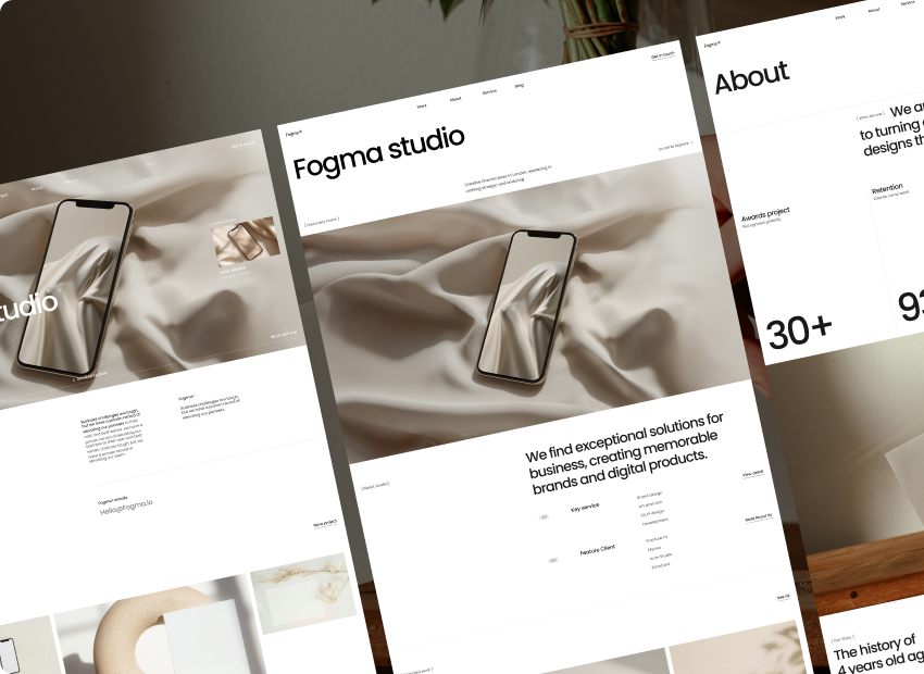 Fogma – Creative Design Studio Webflow Template