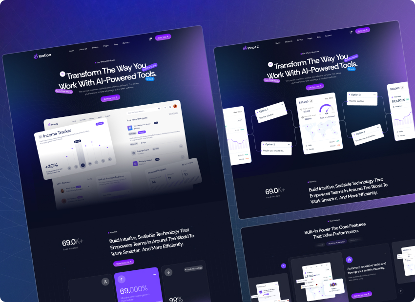 Inotion – Technology SaaS Webflow Template
