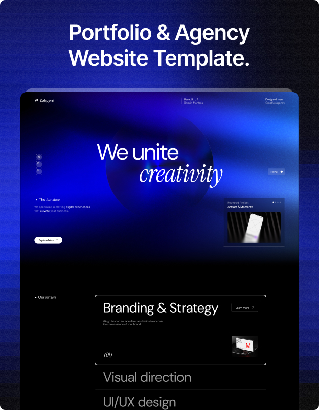 Zohgeni – Creative Agency Webflow Template