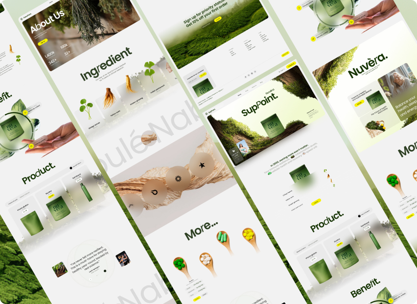 SupPoint – Modern Health & Nutrition Webflow Template