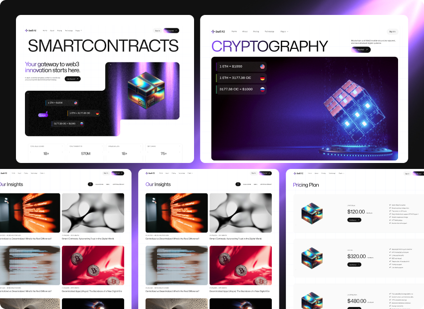 Defi FZ – Web 3 & Blockchain Webflow Template