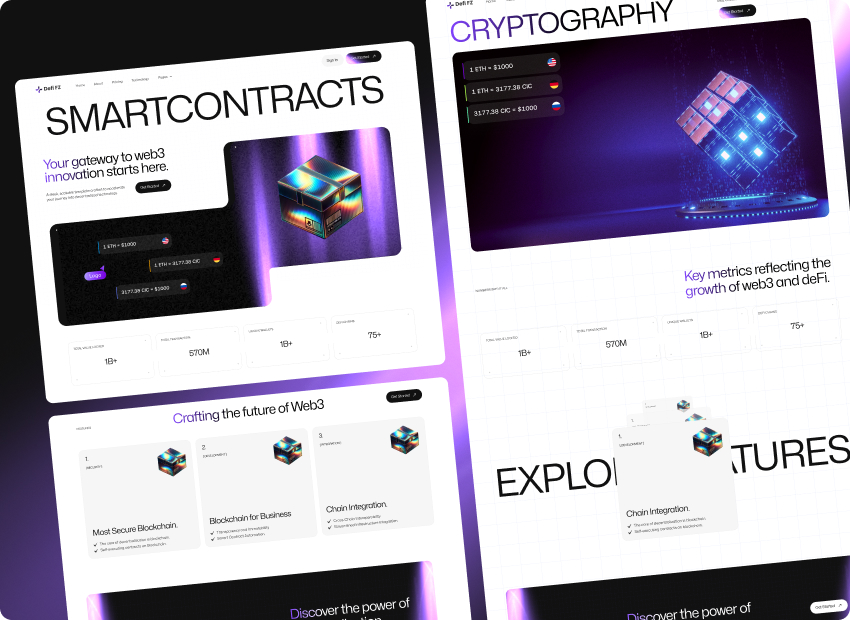 Defi FZ – Web 3 & Blockchain Webflow Template