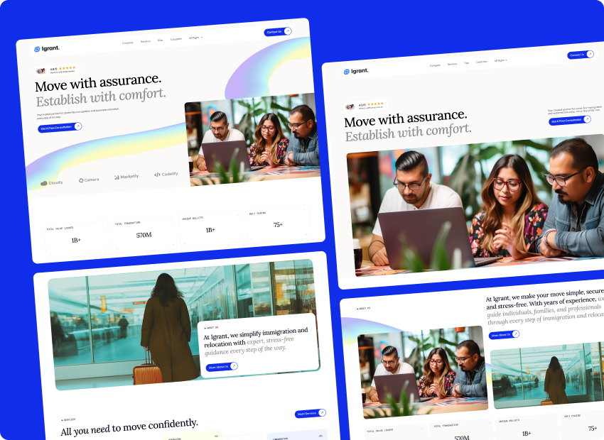 Igrant – Immigration & Relocation Consulting Agency Webflow Template
