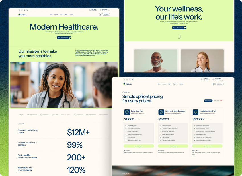 Incison – Modern Medical Webflow Template