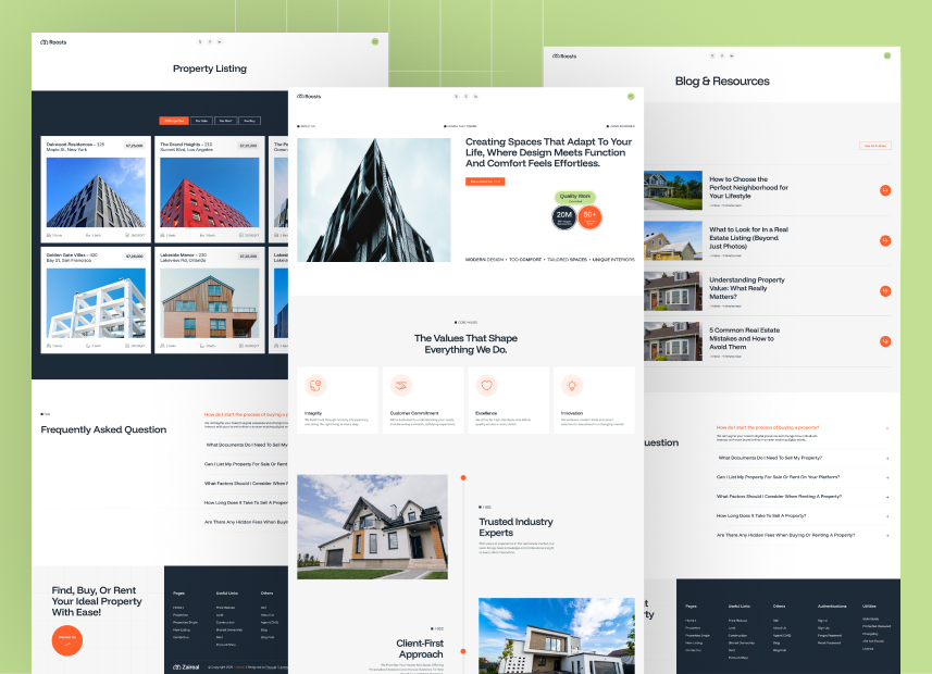 Roosts - Real Estate Webflow Template