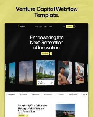 Venteru - Venture Capital Webflow Template.