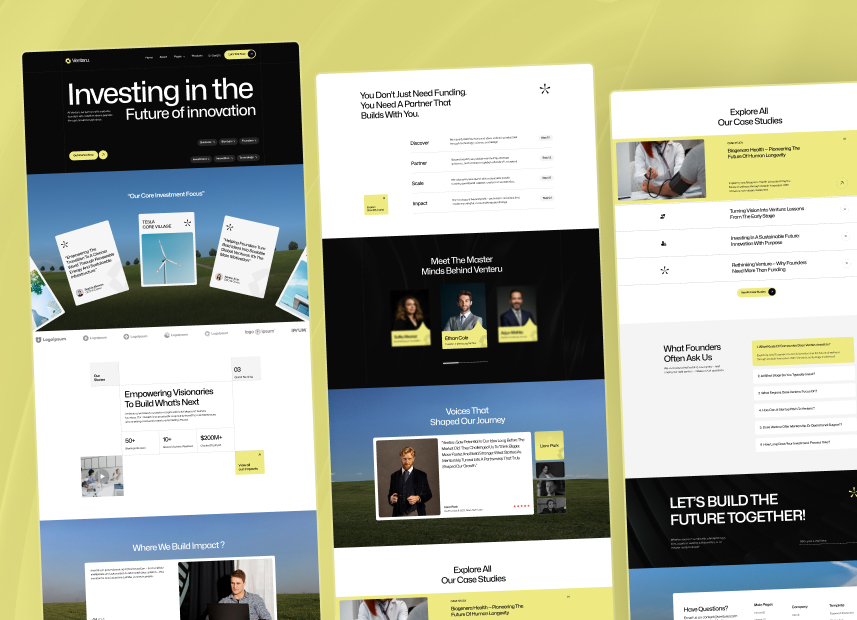 Venteru - Venture Capital Webflow Template.
