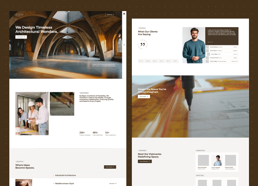 Buildpex - Architects & Interior Design Studios Webflow Template.