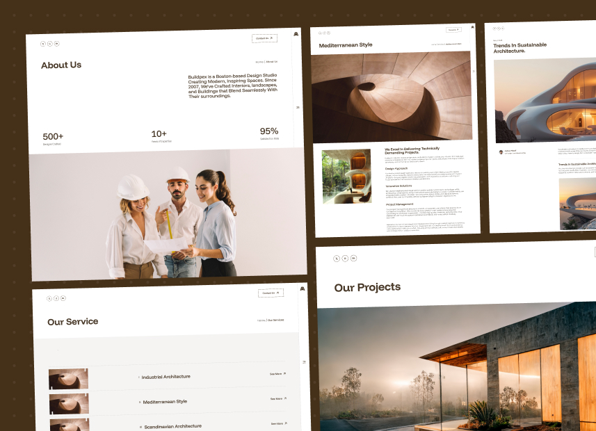 Buildpex - Architects & Interior Design Studios Webflow Template.
