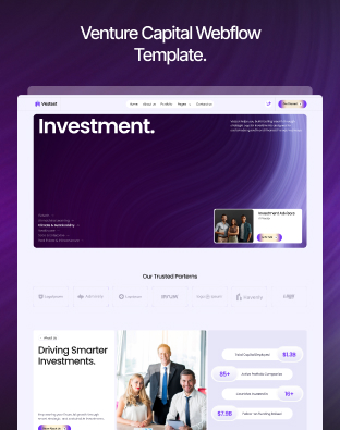 Vestest – Venture Capital Webflow Template.
