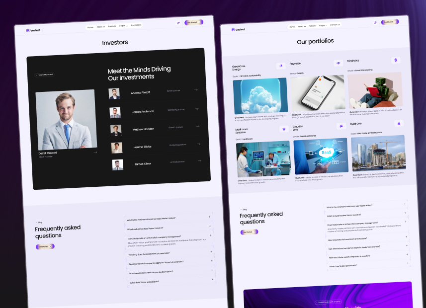 Vestest – Venture Capital Webflow Template.