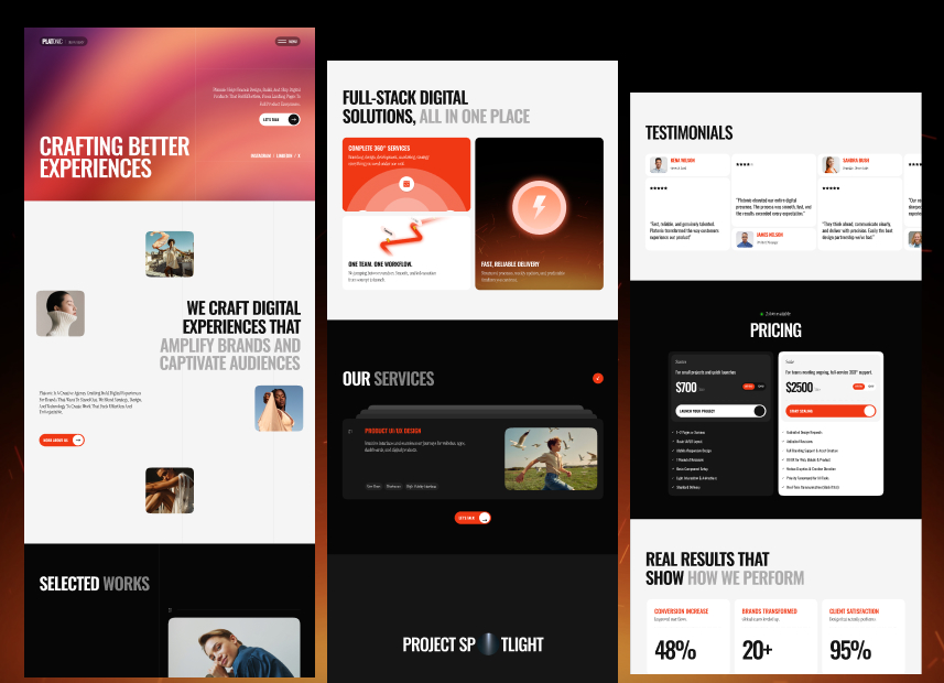 Platonic - Creative Digital Agency Webflow Template.