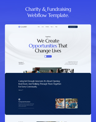 Goodaid - Charity & Fundraising Webflow Template.